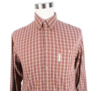 Columbia Authentic Issue Mens M Plaid Long Sleeve Shirt Vintage Y2K